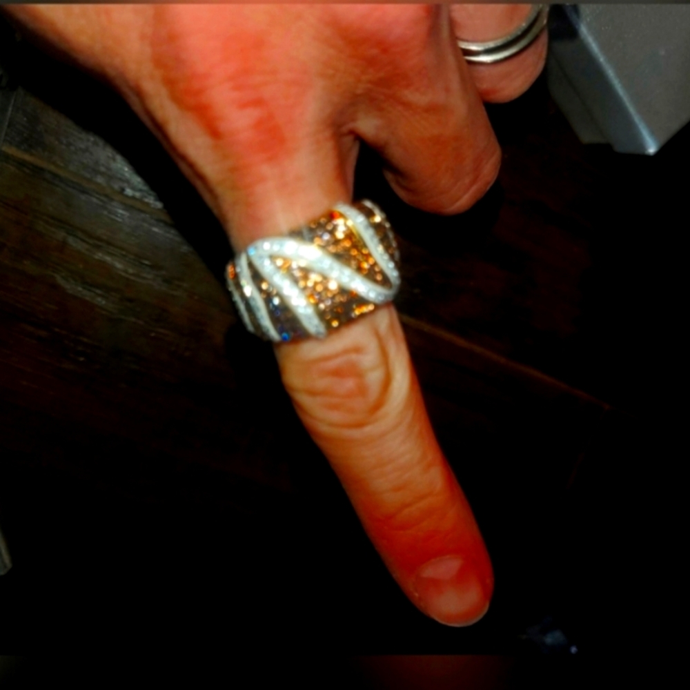 Gorgeous Austrian Crystal cocktail ring